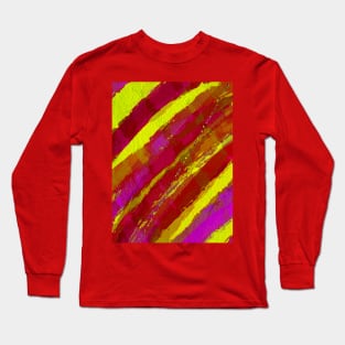 Watercolor Fire Water Long Sleeve T-Shirt